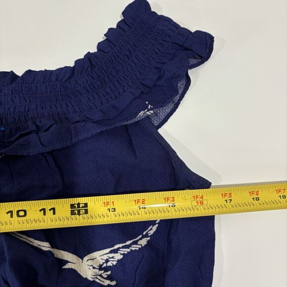 Anthropologie 52 Conversation Colloquial Boat Off Shoulder Midi Dress 2 Nautical - Picture 9 of 13